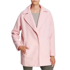 JOA Women’s Pastel Pink Oversized Coat Wool Blend Small
